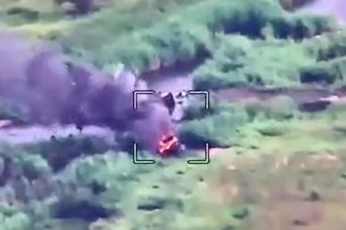 Ukrainian forces destroyed a Grad loaded with chemical weapon shells