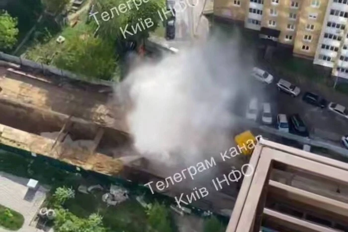 Территория строительства метро на Виноградаре затоплена